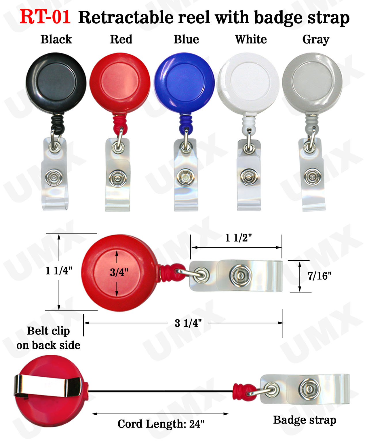 1pc-retractable-badge-holder-reel-name-card-keychain-metal-id-belt-clip